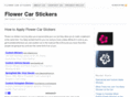 flowercarstickers.com