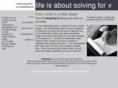 lifeisaboutsolvingforx.com