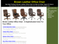 brownleatherofficechair.org