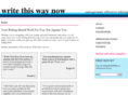 writethiswaynow.com