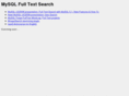 mysqlfulltextsearch.com