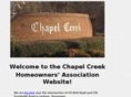 chapelcreekhoa.net