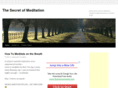 thesecretofmeditation.com