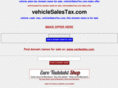 vehiclesalestax.com