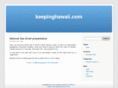 keepinghawaii.com