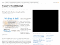 cashforgoldraleigh.com