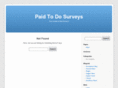 paidtodosurveys.net