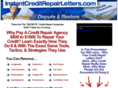 instantcreditrepairletters.com
