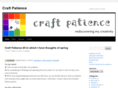 craftpatience.com
