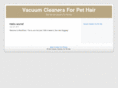 vacuumcleanersforpethair.net