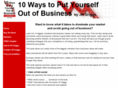 10waysoutofbusiness.com