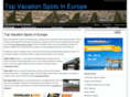 topvacationspotsineurope.com