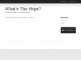 whatsthehops.com