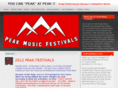 peakmusicfestivals.com