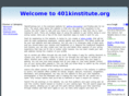 401kinstitute.org