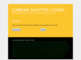 camerashuttercount.com