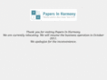 papersinharmony.com
