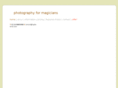 photographyformagicians.co.uk