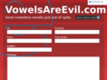 vowelsareevil.com