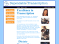 dependabletranscription.com