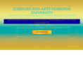 sciencesandartsresearchuniversity.com