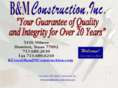 bandmconstruction.com