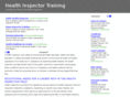 healthinspectortraining.org