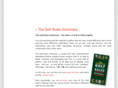 golfrulesdictionary.com