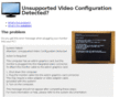unsupportedvideoconfigurationdetected.com