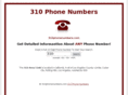310phonenumbers.com