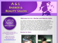 aandlbarberandbeauty.com