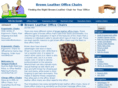 brownleatherofficechairs.com