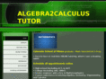 algebra2calculustutor.com