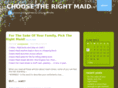 choosetherightmaid.com