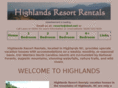 highlandsresortrentals.com