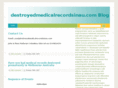 destroyedmedicalrecordsinau.com