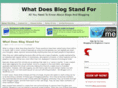 whatdoesblogstandfor.com