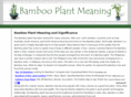 bambooplantmeaning.com