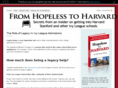 hopelesstoharvard.com