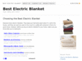 bestelectricblanket.org