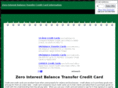 zerointerestbalancetransfercreditcard.com
