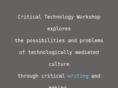 criticaltechnologyworkshop.com