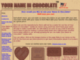 yournameinchocolate.com