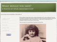 whatwouldyousave.com