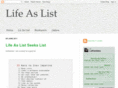 lifeaslist.com