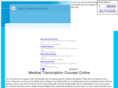 medicaltranscriptioncoursesonline.com