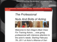 professionalnutsandboltsofacting.com