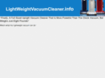 lightweightvacuumcleaner.info