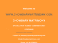 chowdarymatrimony.com