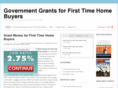 governmentgrantsforfirsttimehomebuyers.net